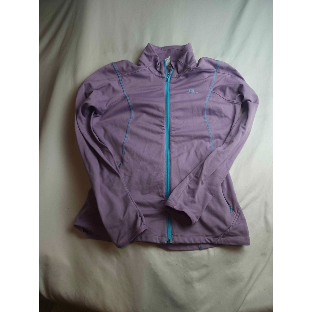 Salomon ActiTherm Full Zip Jacket Womens Medium Purple Athletic Outdoors Running
